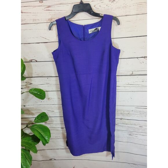 Vintage Purple Blazer & Dress Sunshine Starshine Career Work Women's Size 10 - Picture 7 of 14